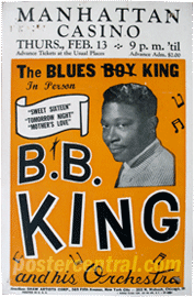B.B. King concert poster